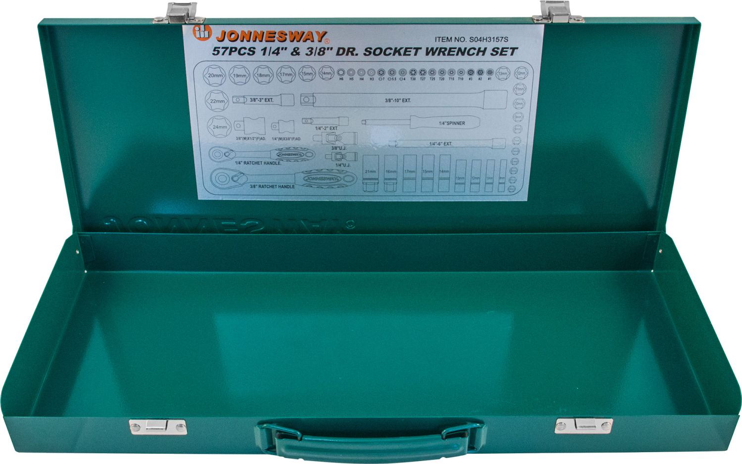 JONNESWAY P-M(S04H3157S) 49876 Металлический кейс для набора S04H3157S