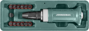 JONNESWAY AG010138 48302 Набор ударных отверток SL 5, 6, 8, 10, 12 мм, PH# 1, 2, 3, 4, Hex 4, 5, 6, 8, 14 предметов
