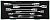 JONNESWAY W43A107SP 49004 Набор ключей торцевых карданных  6-19 мм, 7 предметов (ложемент)
