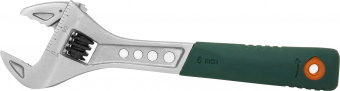 JONNESWAY W27AT6 48045 Ключ разводной эргономичный с пластиковой ручкой, 0-19 мм, L-150 мм