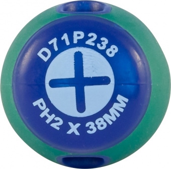 JONNESWAY D71P238 49952 Отвертка стержневая крестовая ANTI-SLIP GRIP, PH2х38 мм