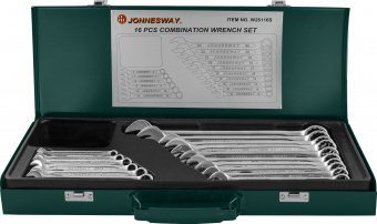 JONNESWAY W26116S 47403 Набор ключей гаечных комбинированных в кейсе, 6-24 мм, 16 предметов
