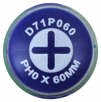 JONNESWAY D71P060 46094 Отвертка стержневая крестовая ANTI-SLIP GRIP, PH0x60 мм