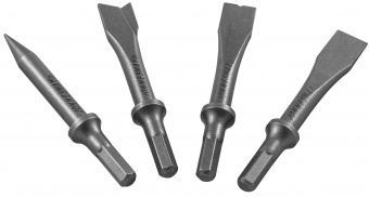 JONNESWAY JAZ-3944H 47514 Комплект коротких зубил для пневматического молотка (JAH-6833H), 4 предмета