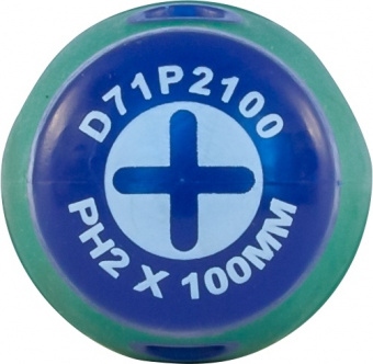 JONNESWAY D71P2100 49951 Отвертка стержневая крестовая ANTI-SLIP GRIP, PH2х100 мм