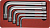 JONNESWAY H15M105S 47418 Набор угловых ключей Spline М-профиль, М5-М12, 5 предметов