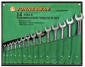 JONNESWAY W26414S 49030 Набор комбинированных ключей дюймовых 3/8"-1-1/4", 14 предметов