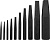 JONNESWAY AG010052 48731 Комплект экстракторов "съемник шпилек", квадрат 1/8" - 1-1/16", 10 предметов