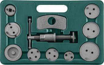 JONNESWAY AN010001 47821 Комплект инструмента для возврата поршней тормозных цилиндров дисковых тормозов 11 предметов
