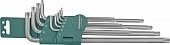 JONNESWAY H12S110S 48067 Комплект угловых ключей Torx Extra Long Т9-Т50, 1 S2 материал, 10 предметов