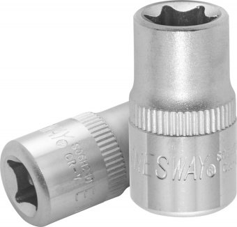 JONNESWAY S06H210 46376 S06H210 Головка торцевая 1/4"DR, внешний TORX®, Е10