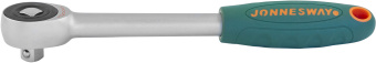 JONNESWAY R6604 46299 R6604 Рукоятка трещоточная ротационная со сквозным приводом 1/2"DR, 60 зубца, 290 мм